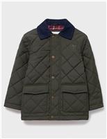 Quilted Contrast Collar Jacket (3-12 Yrs)