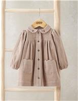 Pure Cotton Cord Collared Dress (0 Mths-3 Yrs)