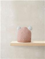 Kids Double Pom Pom Knitted Winter Hat (0-12 Mths)