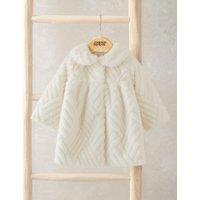 Mamas & Papas Faux Fur Coat (3 Mths-3 Yrs) Cream