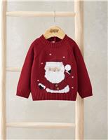 Santa Christmas Jumper with Wool (0 Mths-3 Yrs)