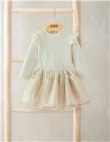 Mamas & Papas Velour Bodysuit & Sparkly Tutu Set (0-3 Yrs) Gold