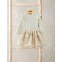 Mamas & Papas Velour Bodysuit & Sparkly Tutu Set (0-3 Yrs) Gold