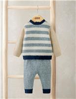 2pc Knitted Outfit with Wool (0-12 Mths)