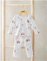 Pure Cotton Christmas Pyjamas (0 Mths - 3 Yrs)