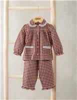 Pure Cotton Gingham Pyjamas (3 Mths-3 Yrs)