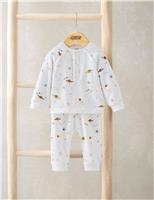 Velour Planets Print Pyjamas (2-24 Mths)
