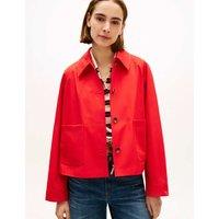 Tommy Hilfiger Pure Cotton Lightweight Short Jacket Red