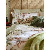 Laura Ashley 2 Pack Pure Cotton Attleton Pillowcases Green Mix