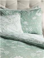 2pk Pure Cotton Sateen Parterre Pillowcases