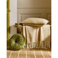 William Morris At Home Velvet Strawberry Thief Cushion Green
