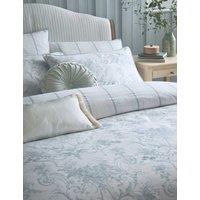 Laura Ashley 2 Pack Pure Cotton Tuileries Pillowcases Light Blue Mix