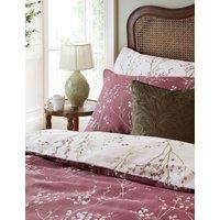 Laura Ashley 2 Pack Pure Cotton Sateen Pussy Willow Pillowcases Purple Mix