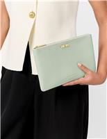 Faux Leather August Birthstone Pouch Purse