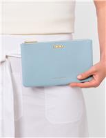 Faux Leather December Birthstone Pouch Purse