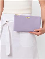 Faux Leather February Birthstone Pouch Purse