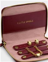 Faux Leather Travel Jewellery Case