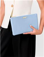 Faux Leather March Birthstone Pouch