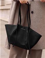 Faux Leather Tote Bag
