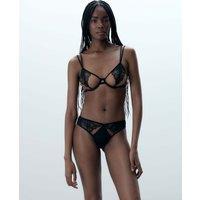 Bluebella Emerson Lace Wired Semi-Open Bra (B-DD) Black