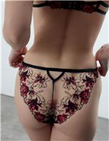 Calista Embroidered Sheer Briefs
