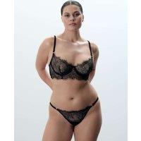 Bluebella Camelia Eyelash Lace & Mesh Briefs Black
