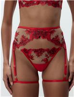Lavanya Embroidered Sheer Suspender