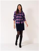 Velvet Mini A-Line Skirt