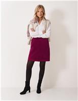 Velvet Mini A-Line Skirt