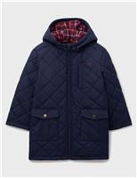 Quilted Showerproof Hooded Coat (3-12 Yrs)