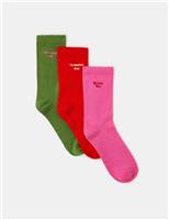 3pk Cotton Blend Christmas Socks in a Box