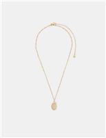 14ct Gold-Plated Drusy Pendant Necklace