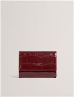 Ted Baker Croc Effect Purse Dark Red