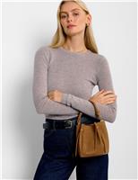 Faux Suede Mini Bucket Bag