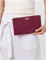 Faux Leather January Birthstone Pouch