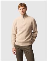 Robbies Road Pure Lambswool Half Zip Jumper