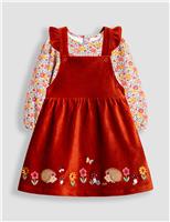 2pc Cotton Rich Pinafore Dress & Top Set (6 Mths-6 Yrs)