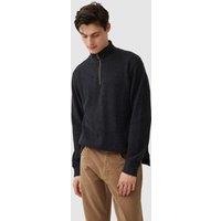 Rodd & Gunn Alton Ave Pure Cotton Half Zip Sweatshirt Black