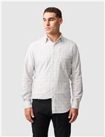 Fox Street Slim Fit Corduroy Check Shirt