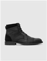 Leather Military Boots