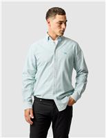 Gunn Slim Fit Pure Cotton Stripe Oxford Shirt