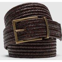 Rodd & Gunn Stirling Leather Stretch Belt Dark Brown