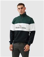 Foresters Peak Colour Block Half Zip Sweatshirt