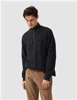 Rodd & Gunn Alton Ave Pure Cotton Half Zip Sweatshirt Dark Green