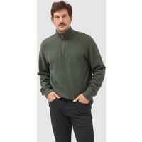 Rodd & Gunn Alton Ave Pure Cotton Half Zip Sweatshirt Dark Green