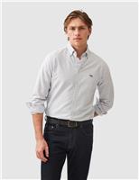 Gunn Slim Fit Pure Cotton Striped Oxford Shirt