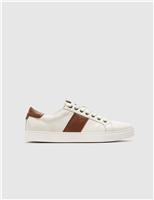 Leather Lace Up Trainers