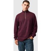 Rodd & Gunn Alton Ave Pure Cotton Half Zip Sweatshirt Dark Purple