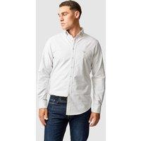 Rodd & Gunn Gunn Slim Fit Pure Cotton Check Oxford Shirt Grey