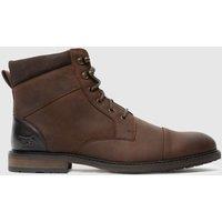 Rodd & Gunn Leather Military Boots Brown